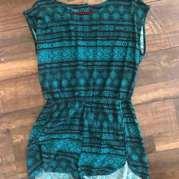 Green/Black Romper - Picture 1 of 2